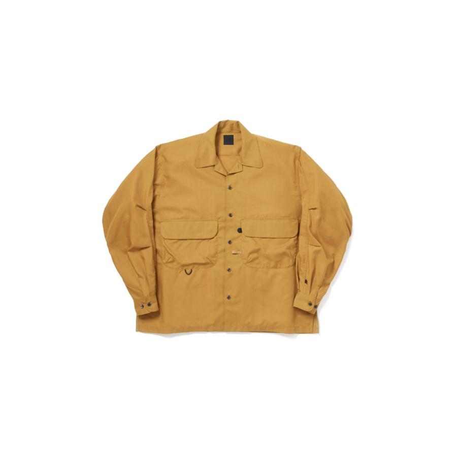 TECH SPORTS OPEN COLLAR SHIRT L/S SOLID - BRIGHT YELLOW (BE-82026W) DAIWA PIER39(ダイワ ピア39) | DAIWA PIER39 | 05