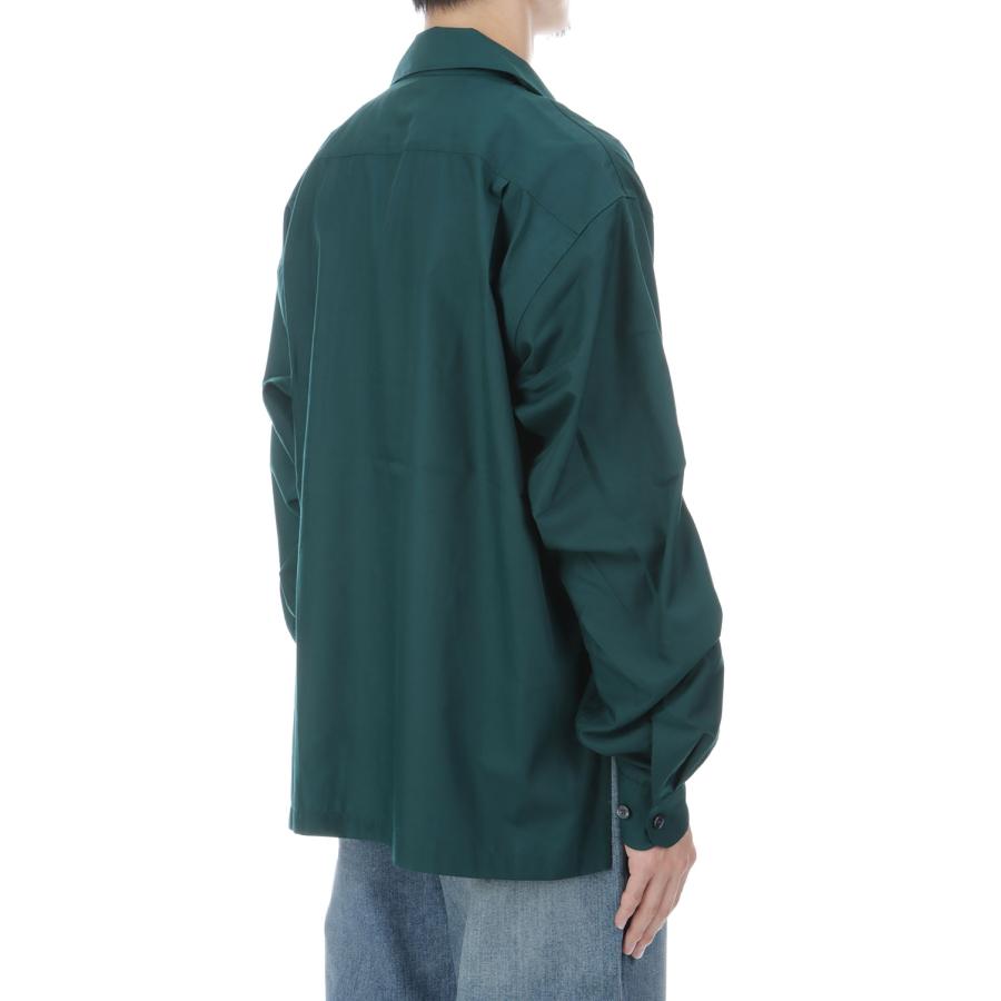 TECH SPORTS OPEN COLLAR SHIRT L/S SOLID - D.GREEN (BE-82026W) DAIWA PIER39(ダイワ ピア39) | DAIWA PIER39 | 03
