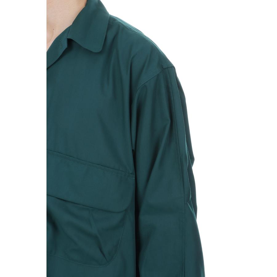 TECH SPORTS OPEN COLLAR SHIRT L/S SOLID - D.GREEN (BE-82026W) DAIWA PIER39(ダイワ ピア39) | DAIWA PIER39 | 05