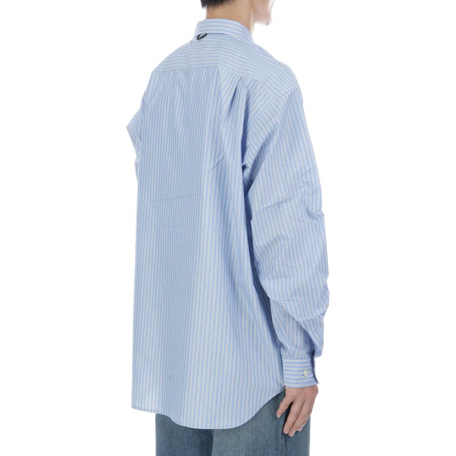 TECH REGULAR COLLAR SHIRT L/S STRIPE - SAX (BE-83026W) DAIWA PIER39(ダイワ ピア39) | DAIWA PIER39 | 03