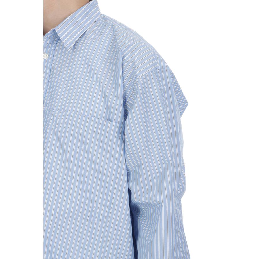 TECH REGULAR COLLAR SHIRT L/S STRIPE - SAX (BE-83026W) DAIWA PIER39(ダイワ ピア39) | DAIWA PIER39 | 05