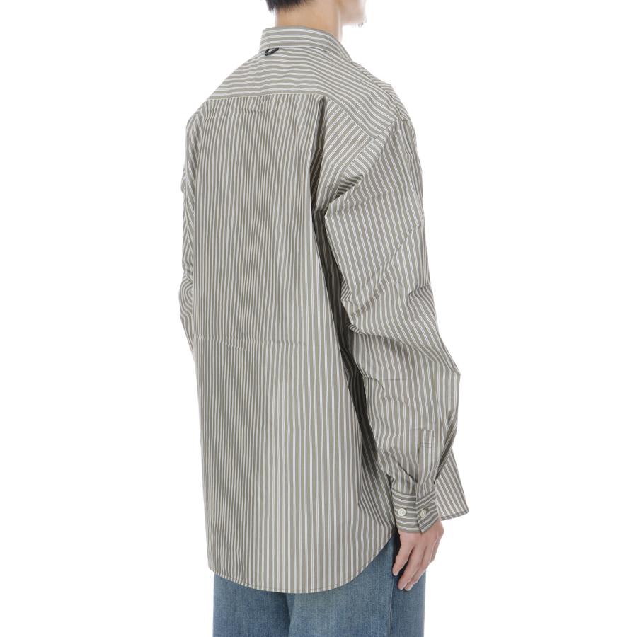 TECH REGULAR COLLAR SHIRT L/S STRIPE - LT.BROWN (BE-83026W) DAIWA PIER39(ダイワ ピア39) | DAIWA PIER39 | 03