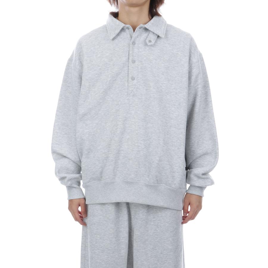 TECH SWEAT SNAP PULLOVER - HEATHER GRAY (BE-53026W) DAIWA PIER39(ダイワ ピア39) | DAIWA PIER39 | 01