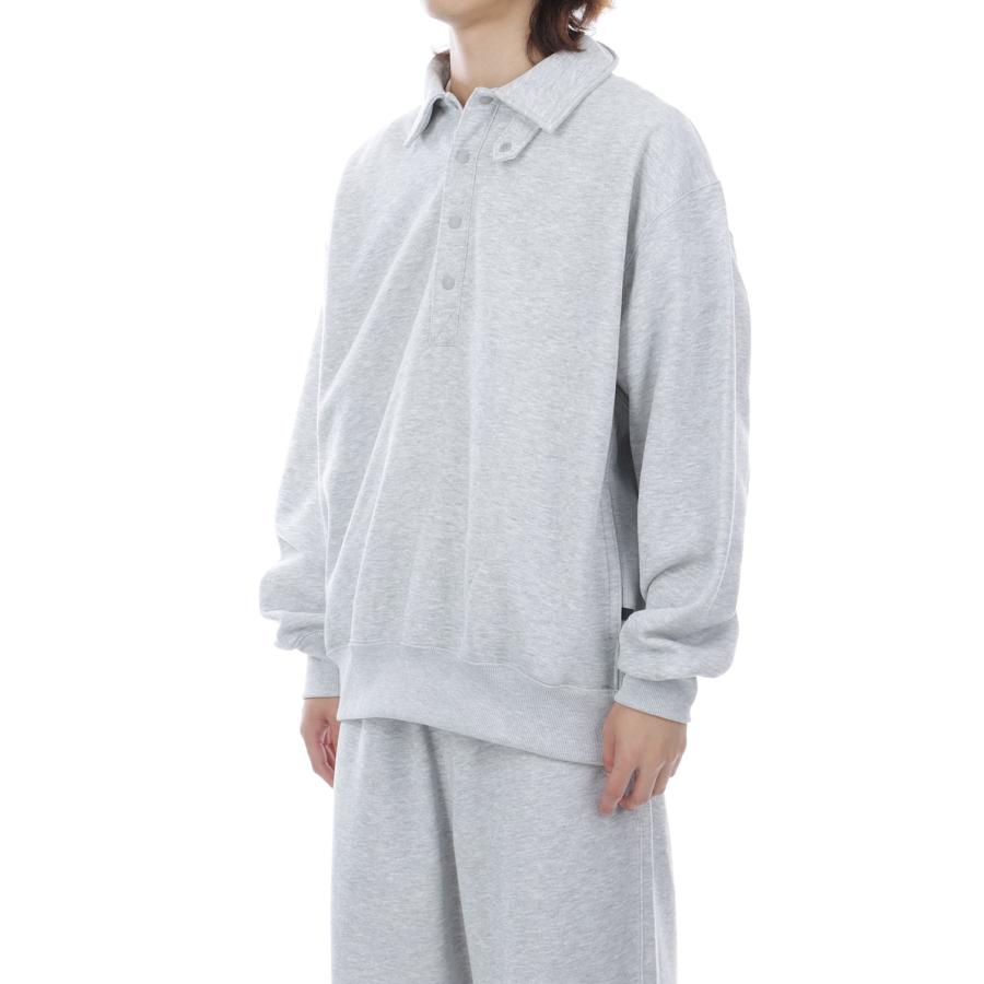 TECH SWEAT SNAP PULLOVER - HEATHER GRAY (BE-53026W) DAIWA PIER39(ダイワ ピア39) | DAIWA PIER39 | 02