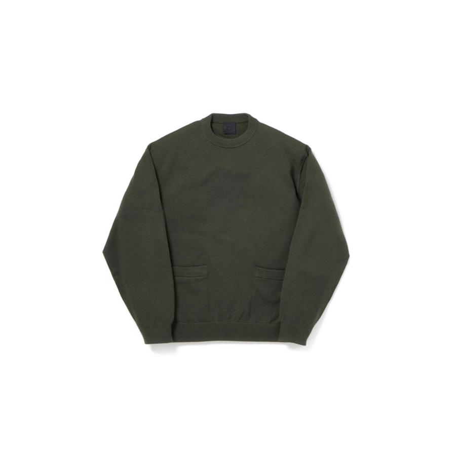 [ 10月24日（土）発売 ] TECH KNIT CREW L/S Brewed Protein(TM) - D.OLIVE (BE-70026W) DAIWA PIER39(ダイワ ピア39) | DAIWA PIER39