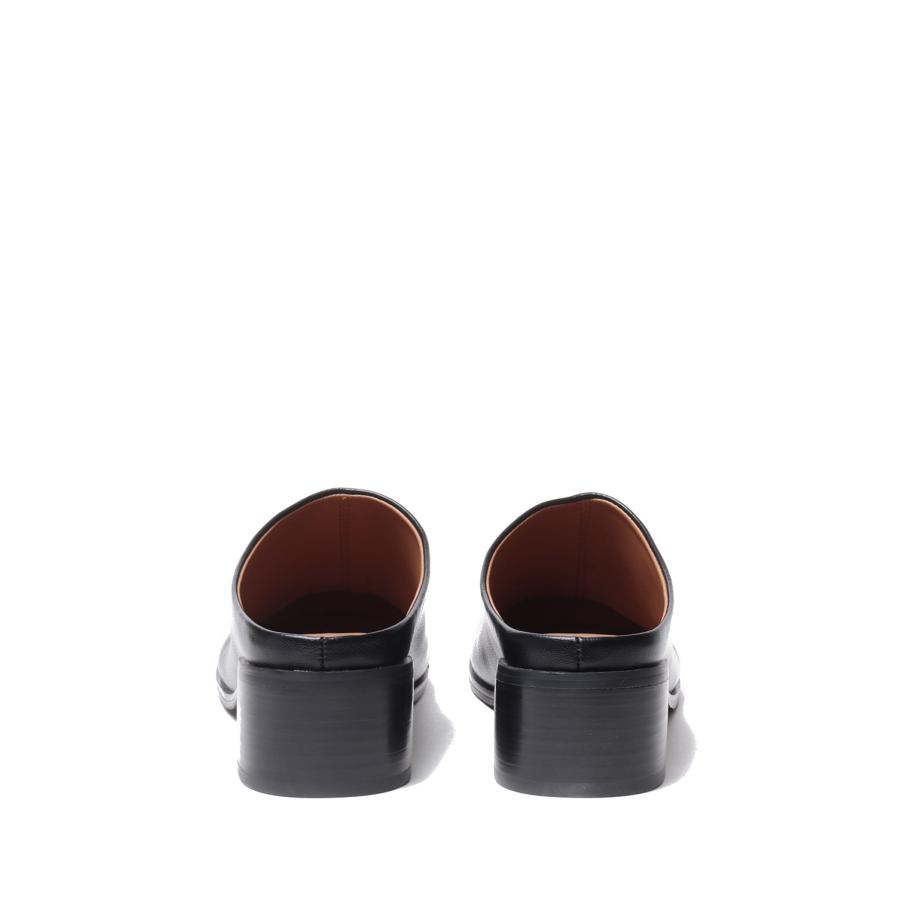 Ecoleather Heel Slip-ons - BLACK (62521021) anuke(アンヌーク) |  | 04
