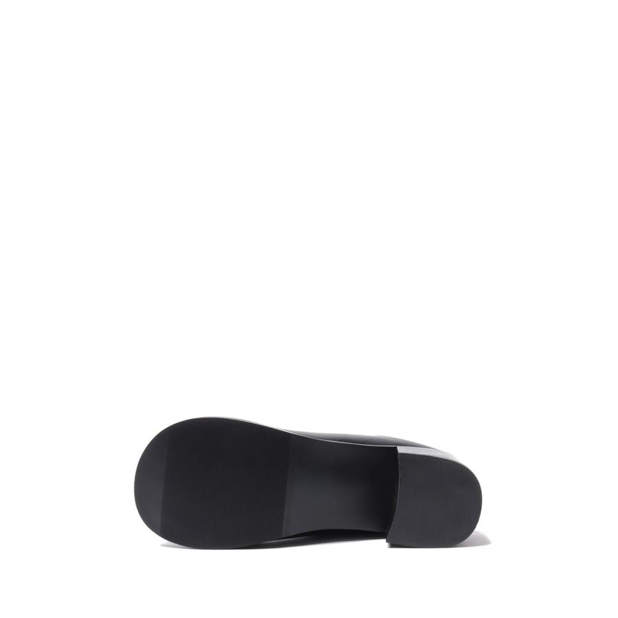 Ecoleather Heel Slip-ons - BLACK (62521021) anuke(アンヌーク) |  | 06