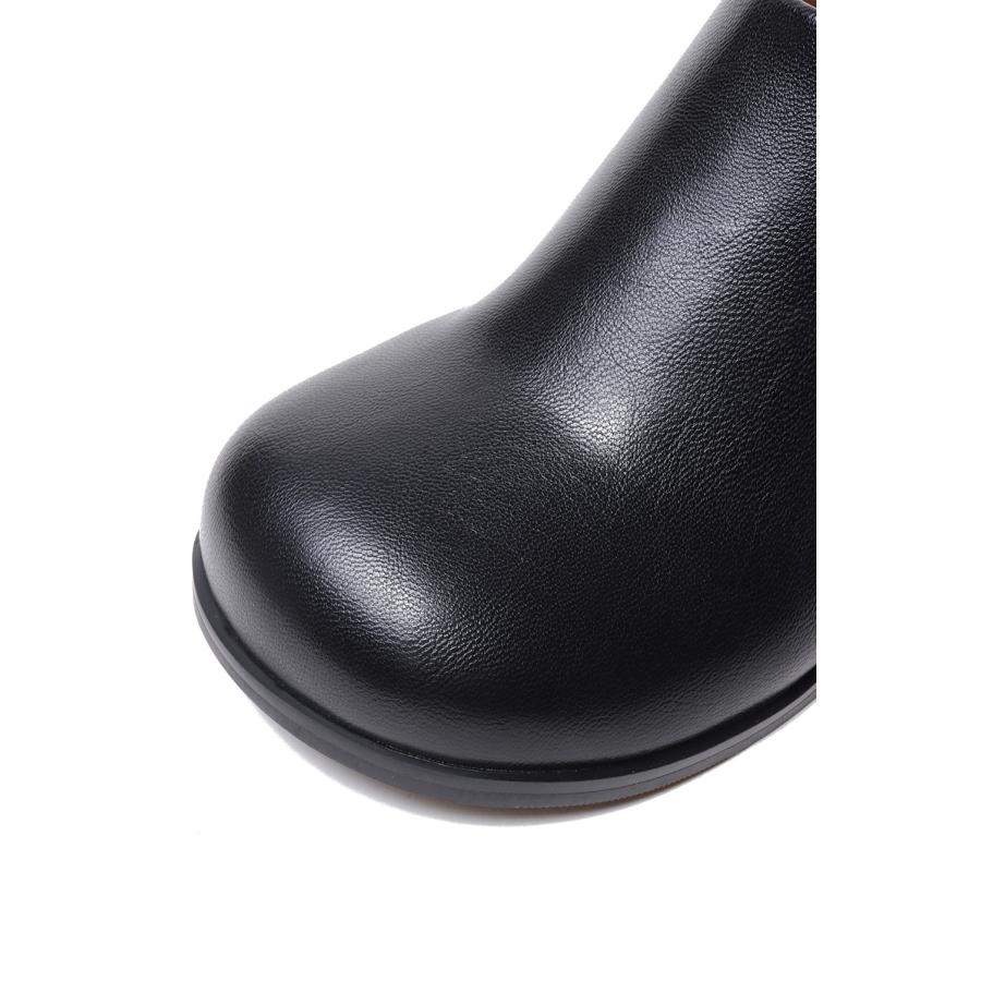 Ecoleather Heel Slip-ons - BLACK (62521021) anuke(アンヌーク) |  | 07