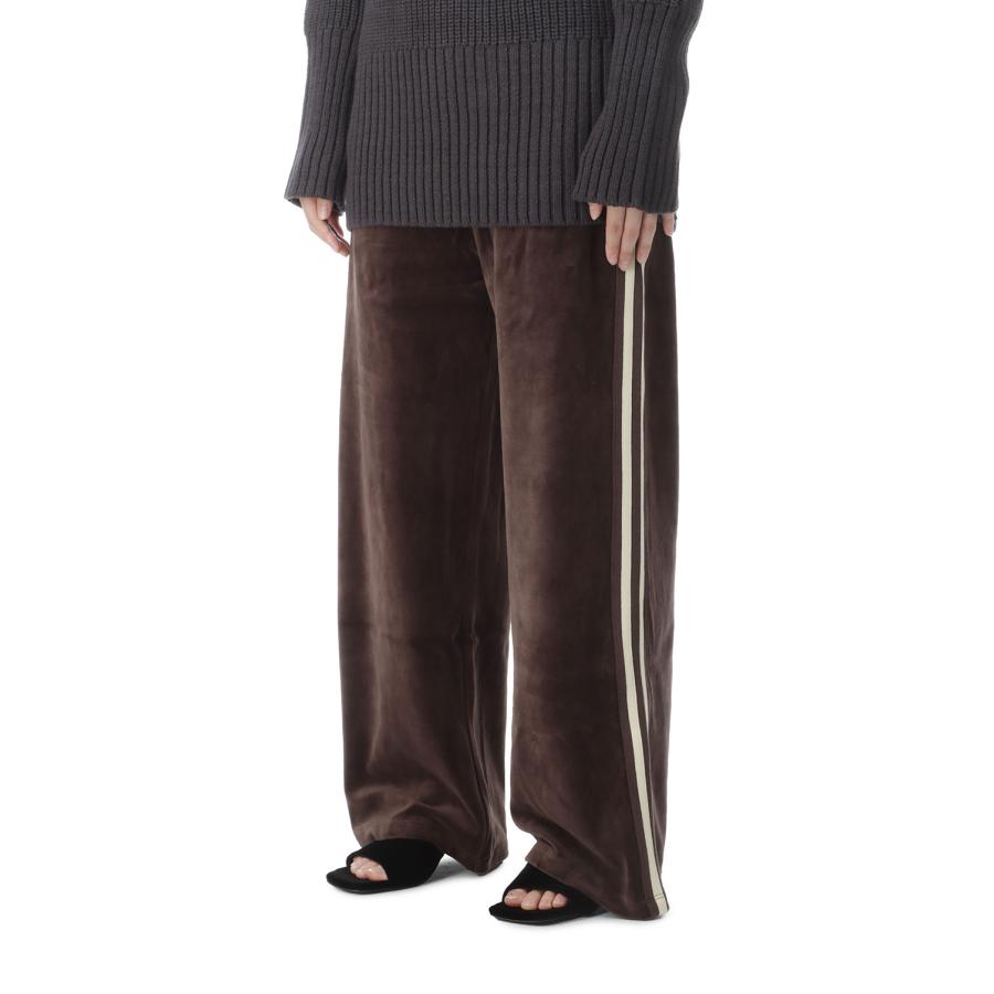 Velour Track Pants - BROWN (62620704) anuke(アンヌーク