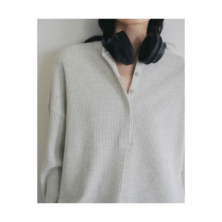 Waffle Loose Henleytops - OATMEAL (62620605) anuke(アンヌーク) |  | 03