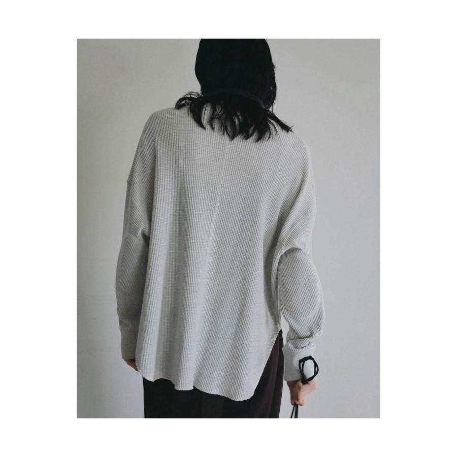 Waffle Loose Henleytops - OATMEAL (62620605) anuke(アンヌーク) |  | 04