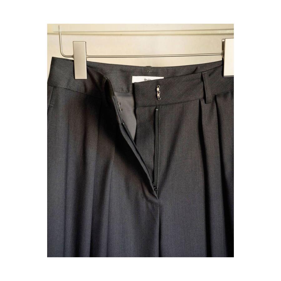 Hightwist Cocoon Pants - CHARCOAL GRAY (62620716) anuke(アンヌーク) |  | 02