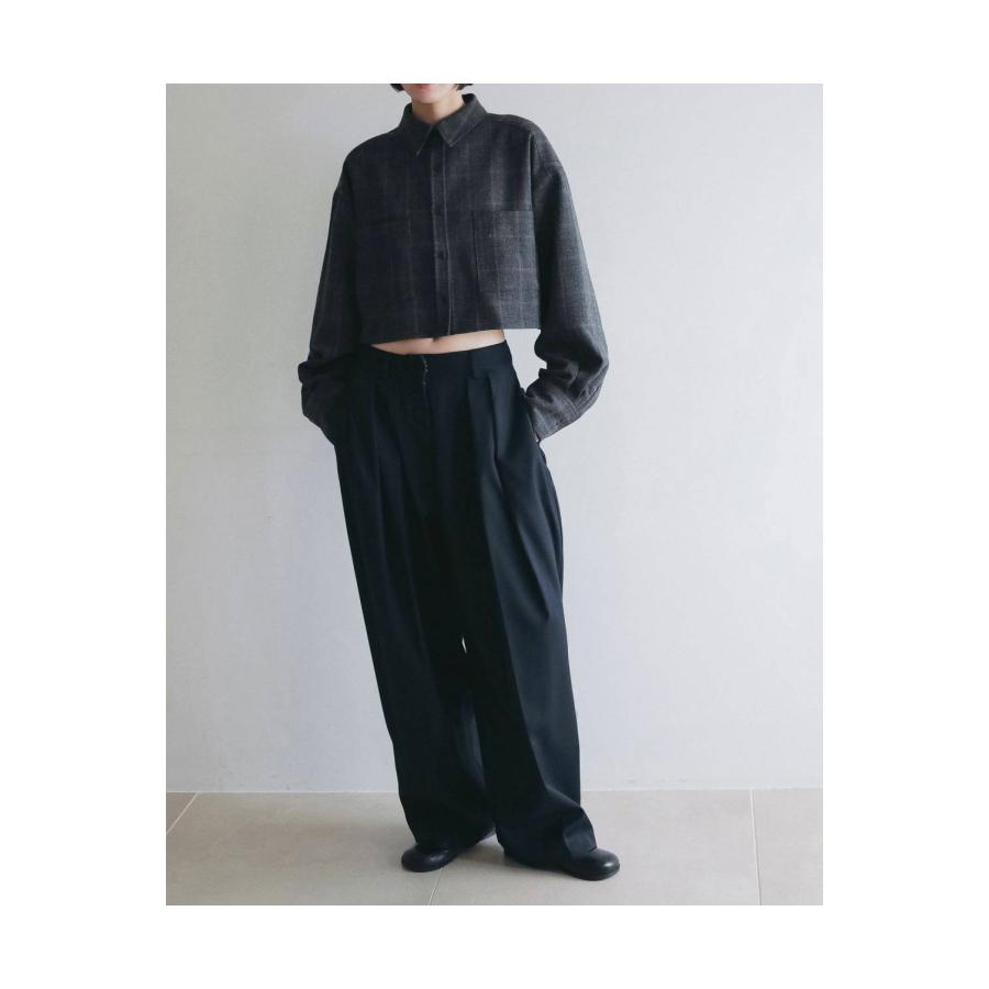 Hightwist Cocoon Pants - NAVY (62620716) anuke(アンヌーク) |  | 02