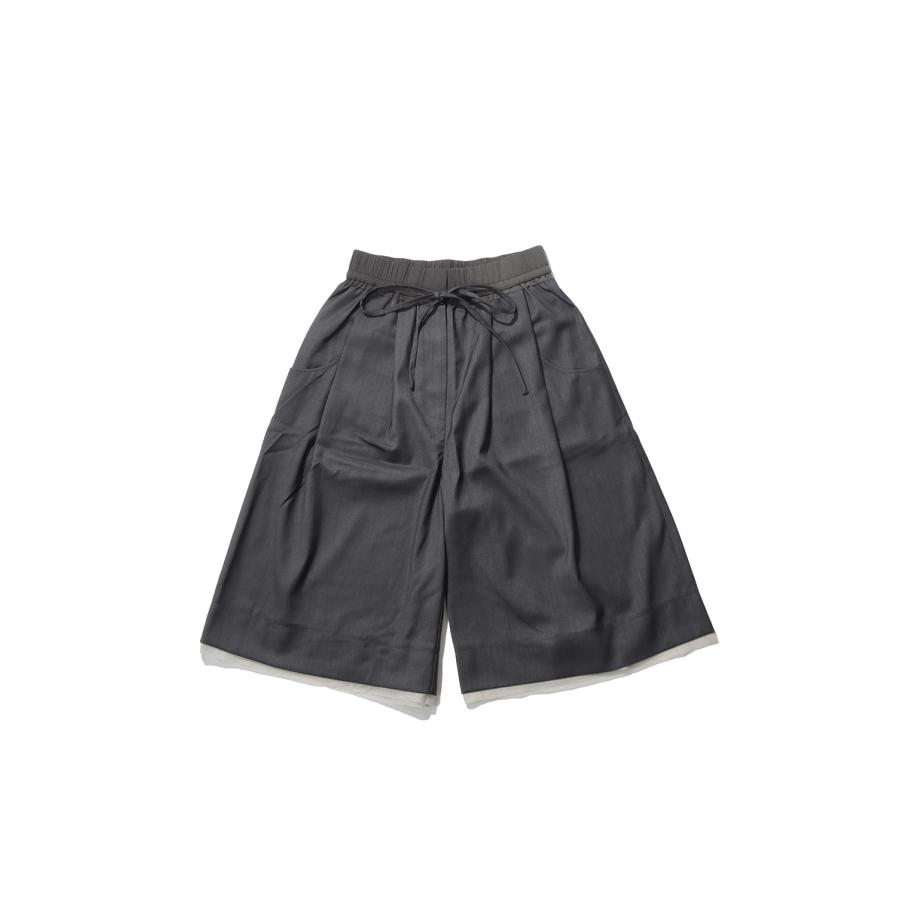 Hightwist Half Pants - CHARCOAL GRAY (62620715) anuke(アンヌーク) | 
