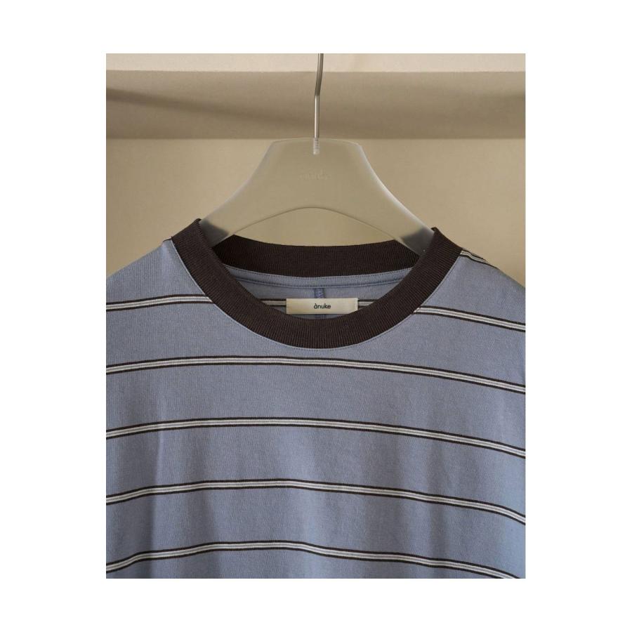 Border Loose Long T-shirts - ICE BLUE (62620620) anuke(アンヌーク) |  | 02