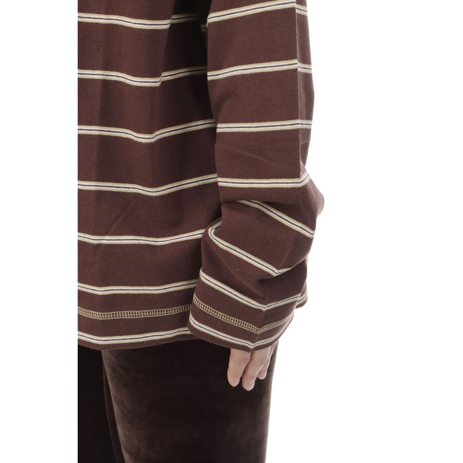 Border Loose Long T-shirts - BROWN (62620620) anuke(アンヌーク) |  | 06