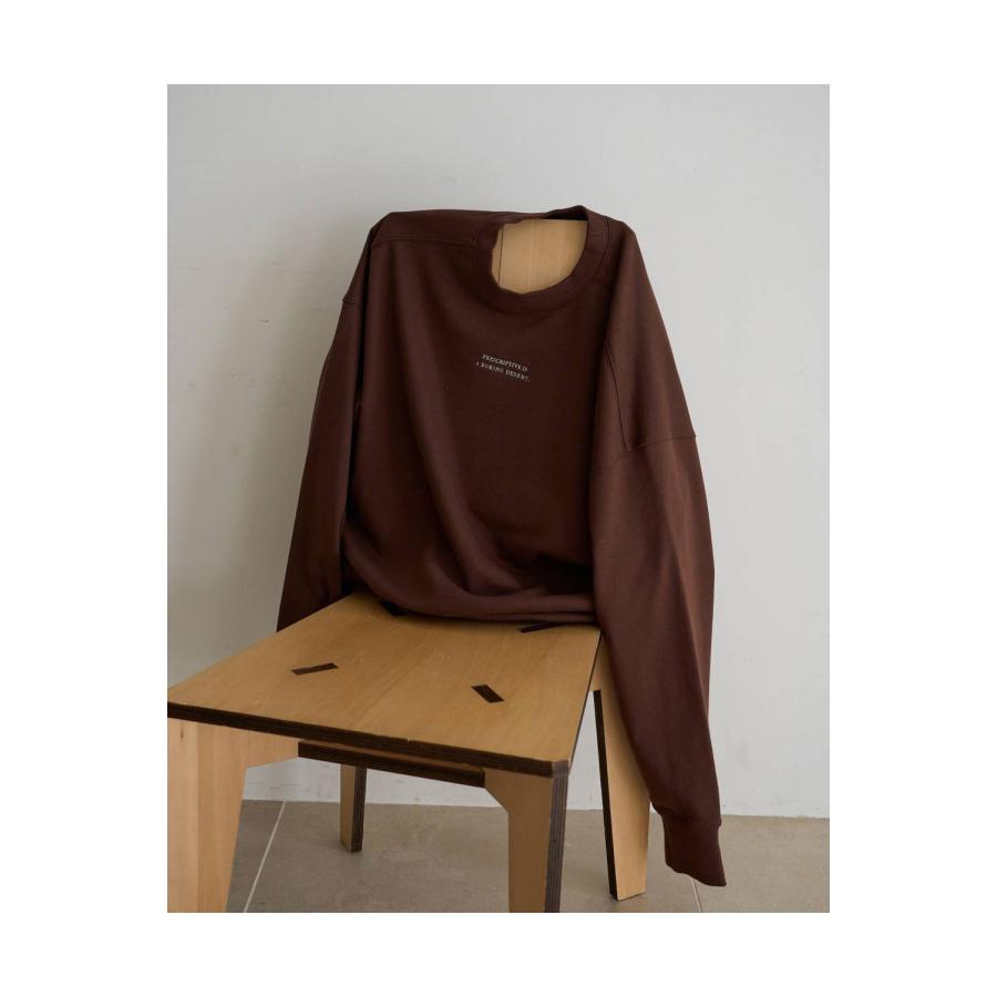 Embroidery Over Sweat - BROWN (62620609) anuke(アンヌーク) |  | 01