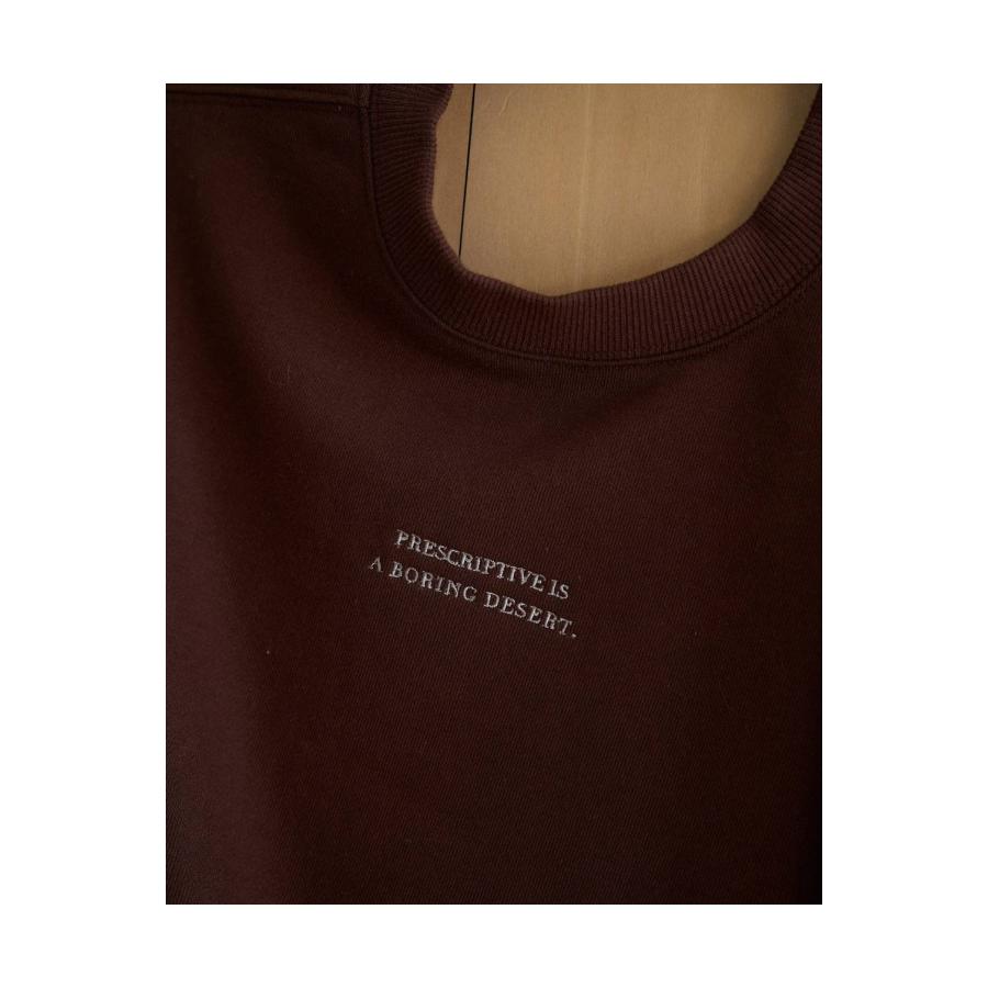 Embroidery Over Sweat - BROWN (62620609) anuke(アンヌーク) |  | 02