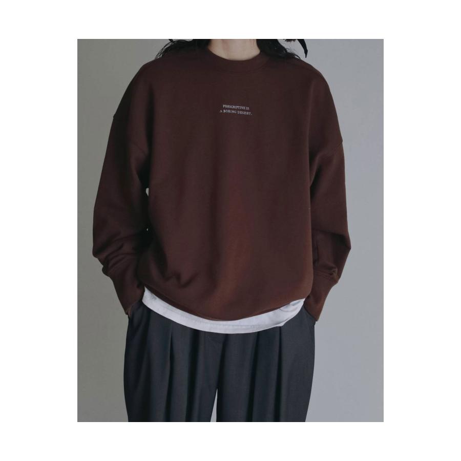 Embroidery Over Sweat - BROWN (62620609) anuke(アンヌーク) |  | 04