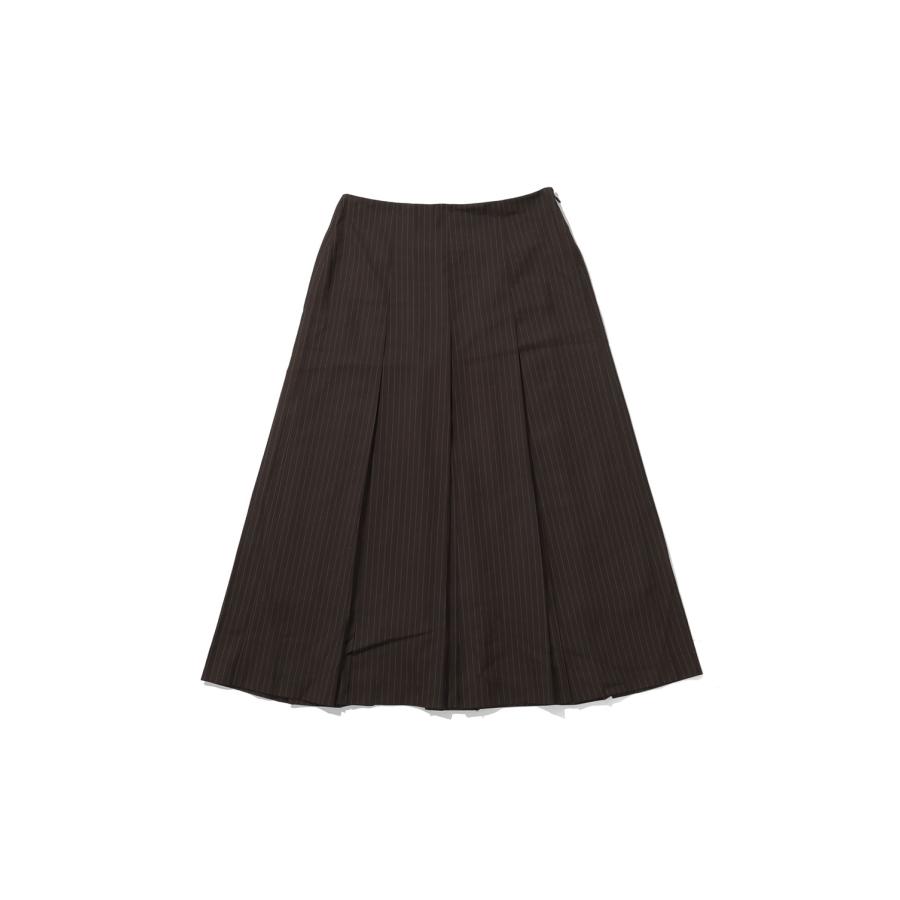 Stripe Pleats Skirt - BROWN (62620804) anuke(アンヌーク) | 