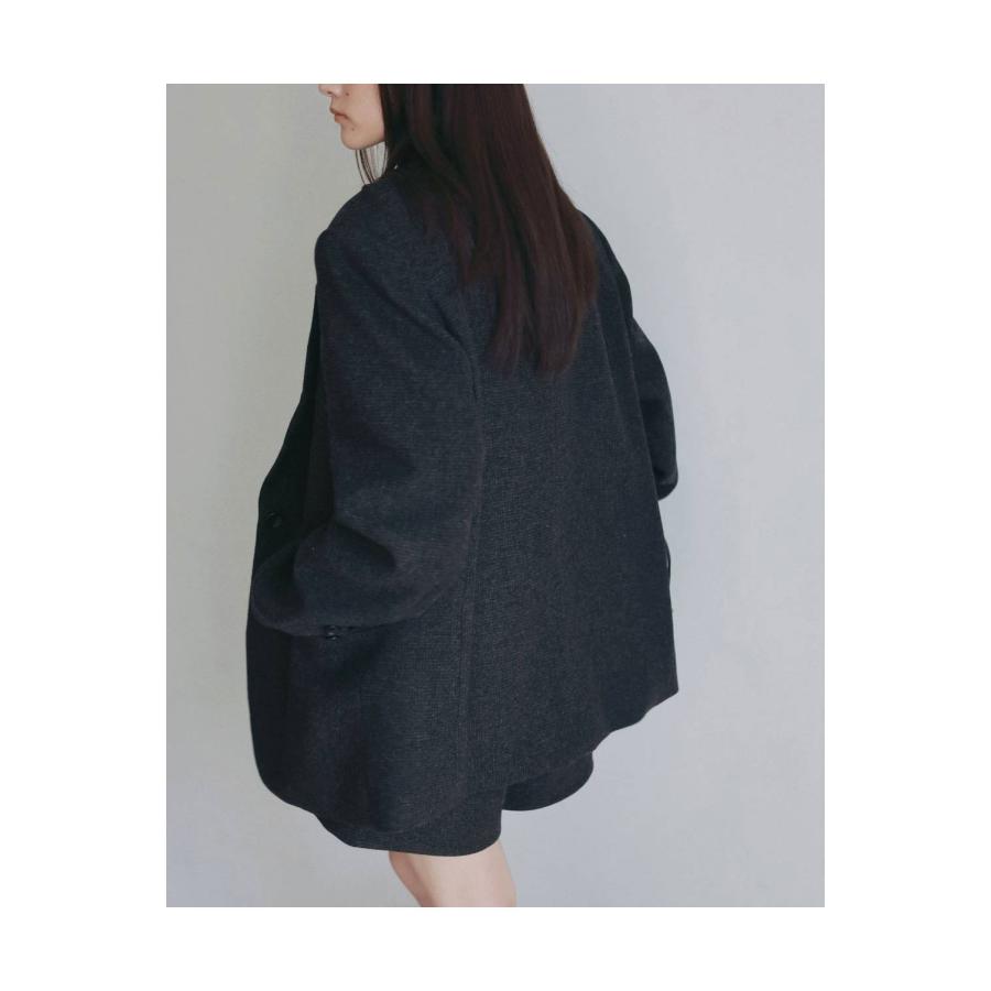 Herringbone Wool Jacket - CHARCOAL GRAY (62620104) anuke(アンヌーク) |  | 04