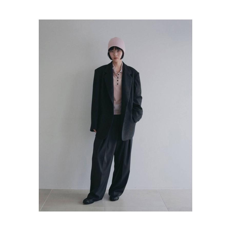 Herringbone Wool Jacket - CHARCOAL GRAY (62620104) anuke(アンヌーク) |  | 06