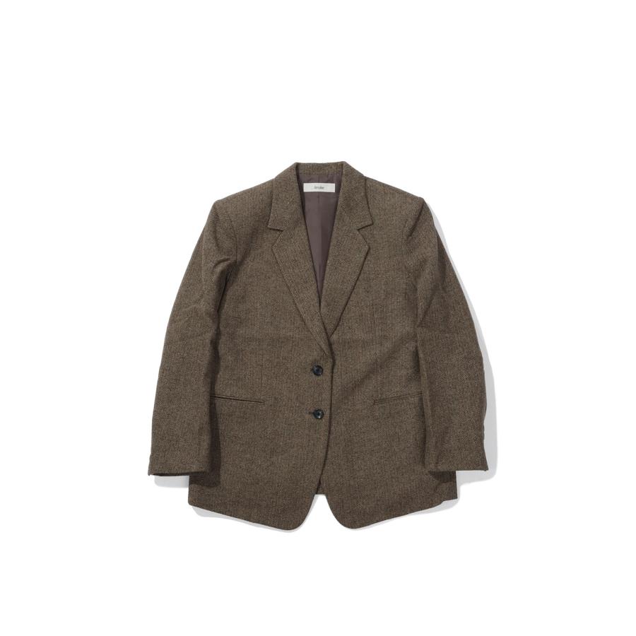 Herringbone Wool Jacket - BEIGE (62620104) anuke(アンヌーク) | 