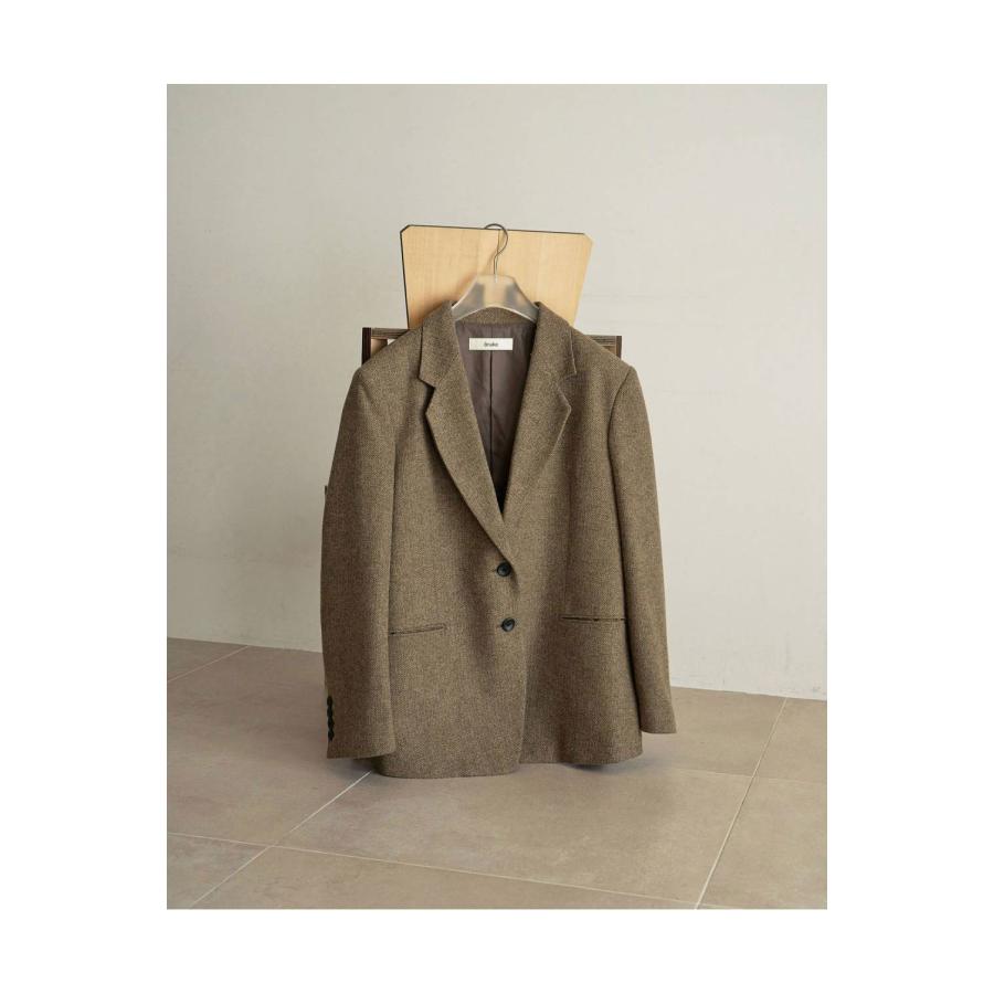 Herringbone Wool Jacket - BEIGE (62620104) anuke(アンヌーク) |  | 01
