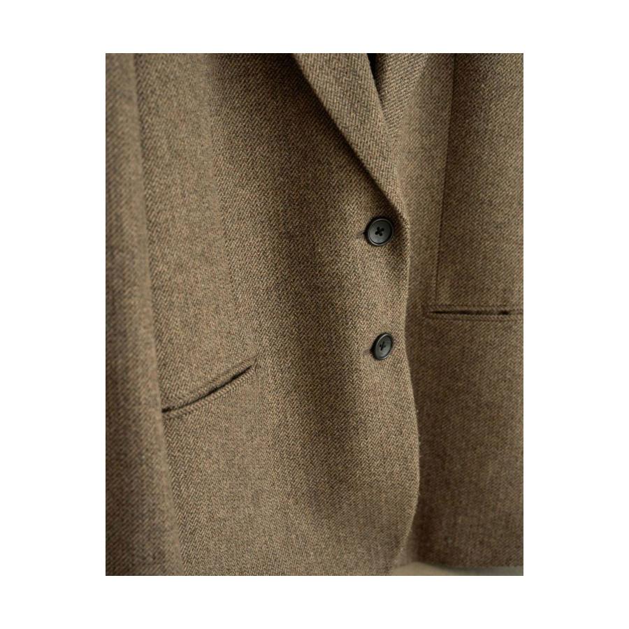 Herringbone Wool Jacket - BEIGE (62620104) anuke(アンヌーク) |  | 03