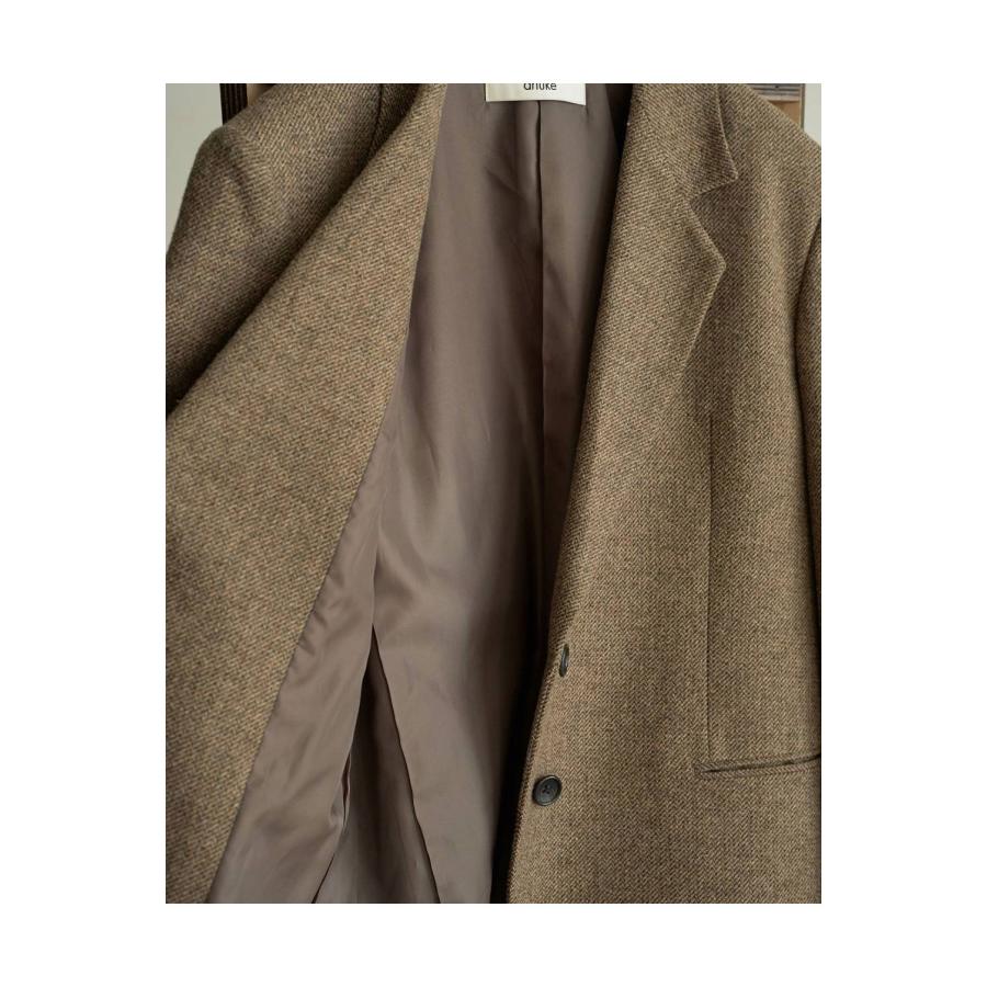 Herringbone Wool Jacket - BEIGE (62620104) anuke(アンヌーク) |  | 07