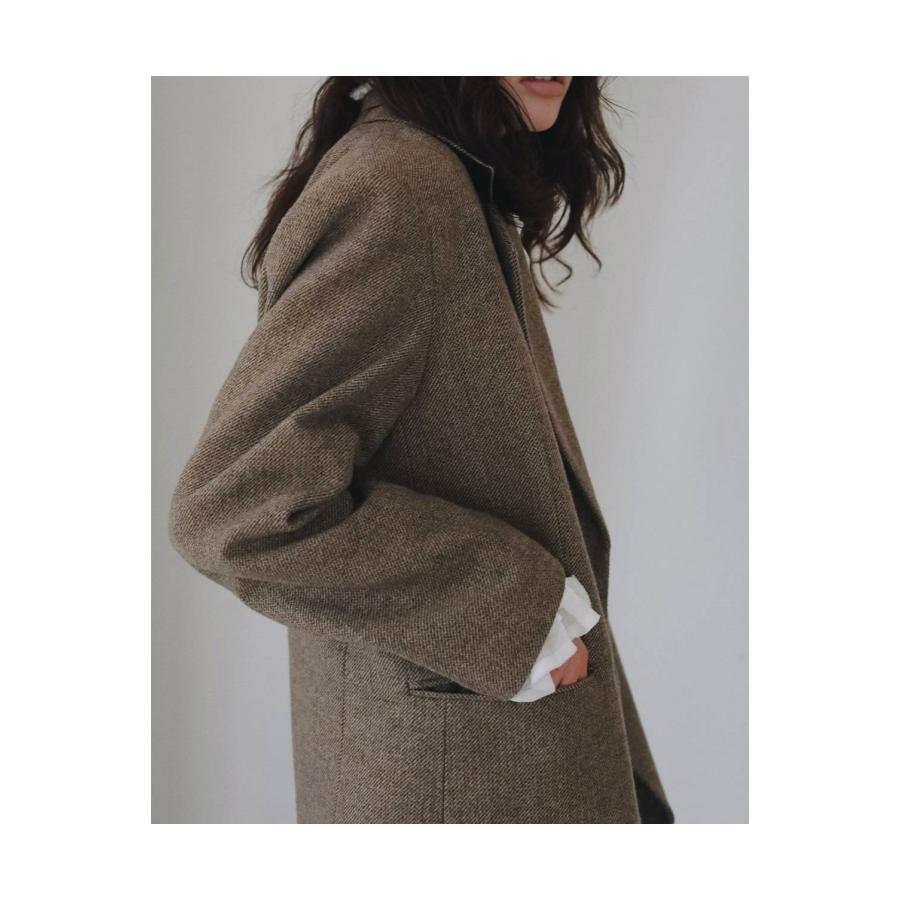 Herringbone Wool Jacket - BEIGE (62620104) anuke(アンヌーク) |  | 08
