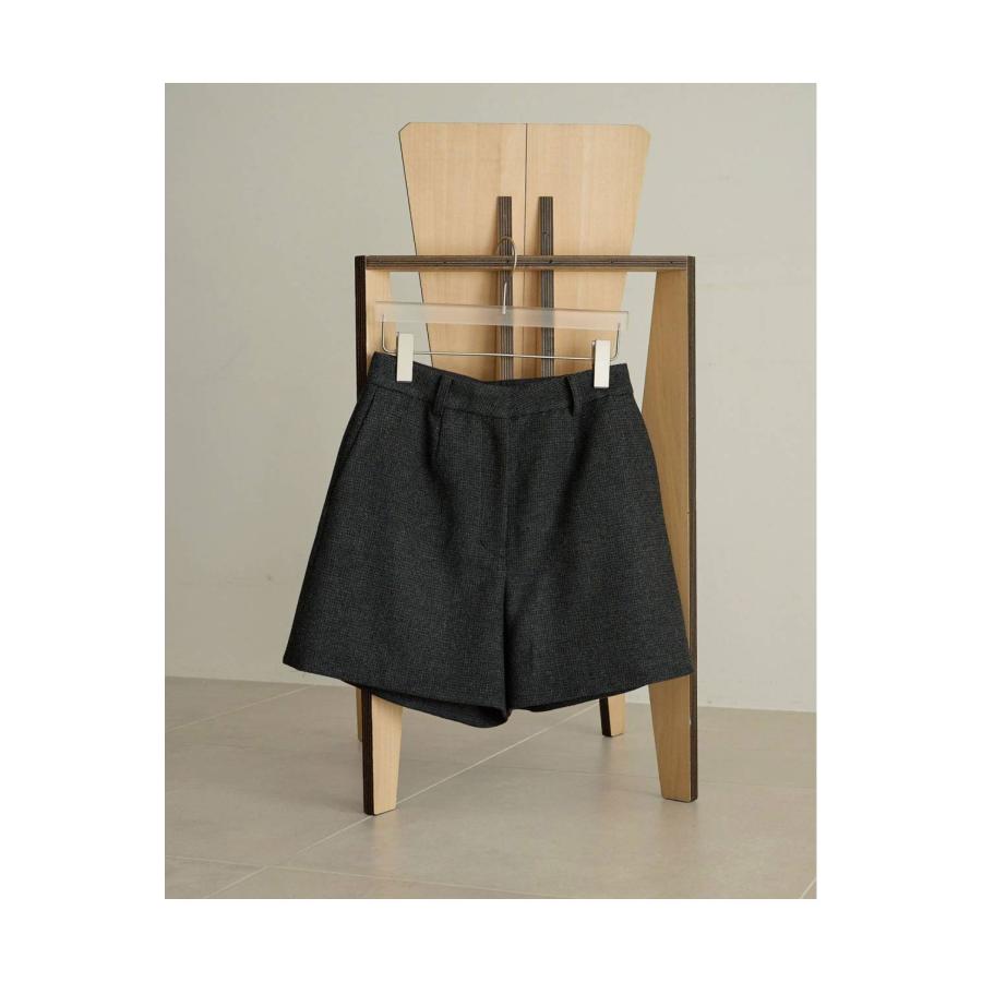 Herringbone Short Pants - CHARCOAL GRAY (62620718) anuke(アンヌーク) |  | 01