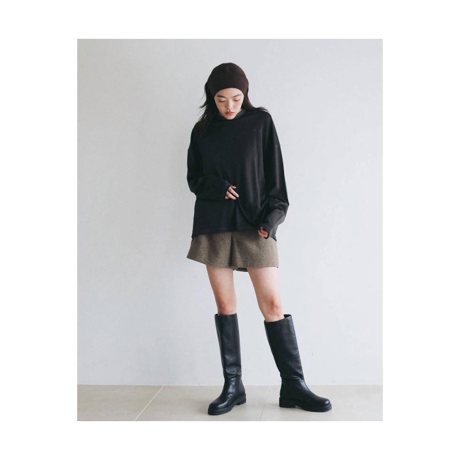 Herringbone Short Pants - BEIGE (62620718) anuke(アンヌーク) |  | 02