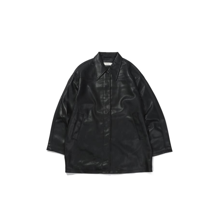 Ecoleather Over Jacket - BLACK (62620105) anuke(アンヌーク) | 