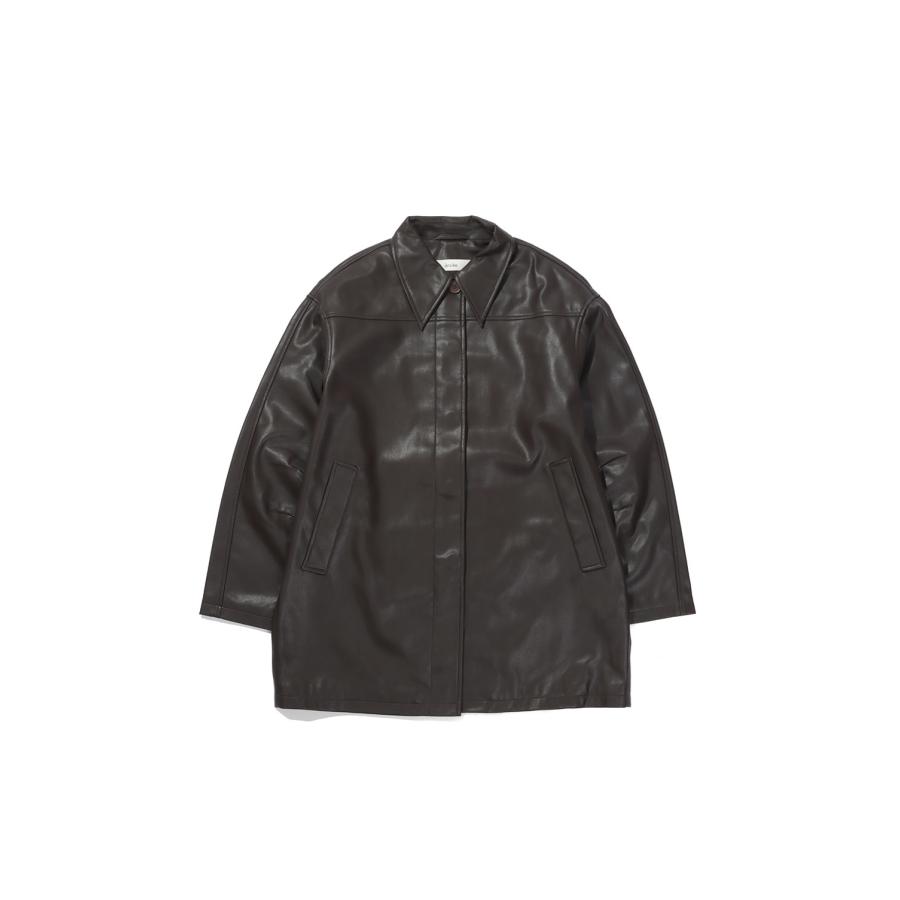 Ecoleather Over Jacket - BROWN (62620105) anuke(アンヌーク) | 