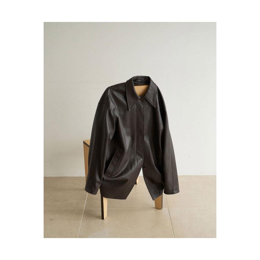 Ecoleather Over Jacket - BROWN (62620105) anuke(アンヌーク) |  | 01