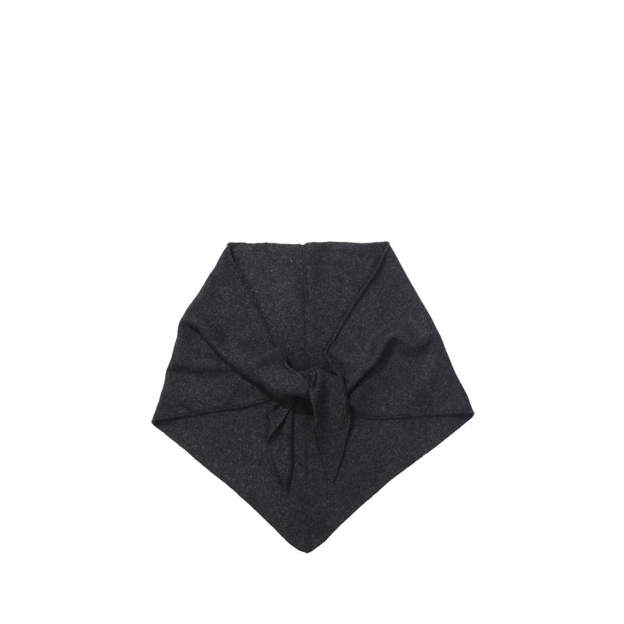 Knit Triangle Scarf - CHARCOAL GRAY (62621013) anuke(アンヌーク) | 