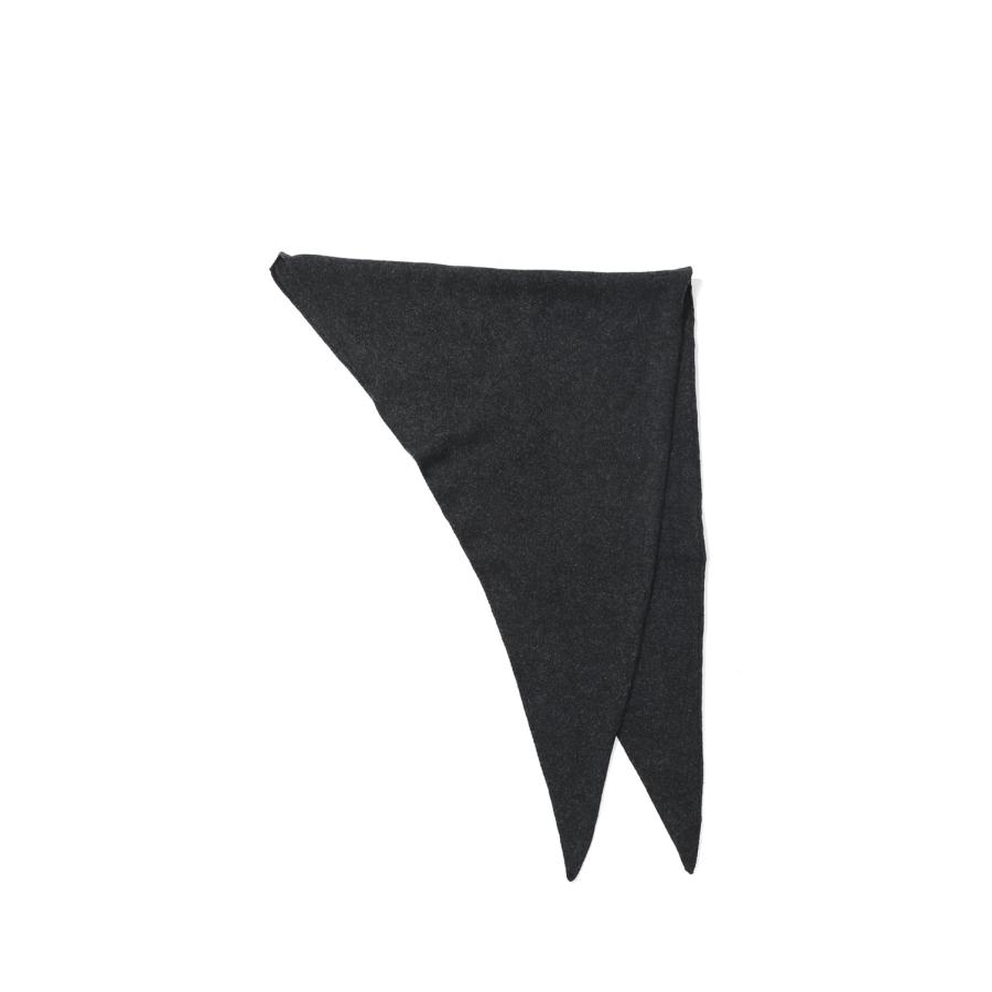 Knit Triangle Scarf - CHARCOAL GRAY (62621013) anuke(アンヌーク) |  | 01