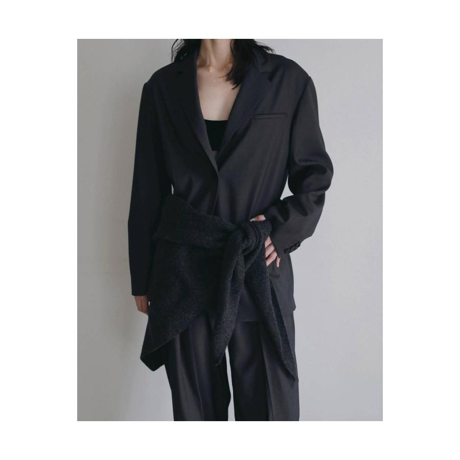 Knit Triangle Scarf - CHARCOAL GRAY (62621013) anuke(アンヌーク) |  | 04