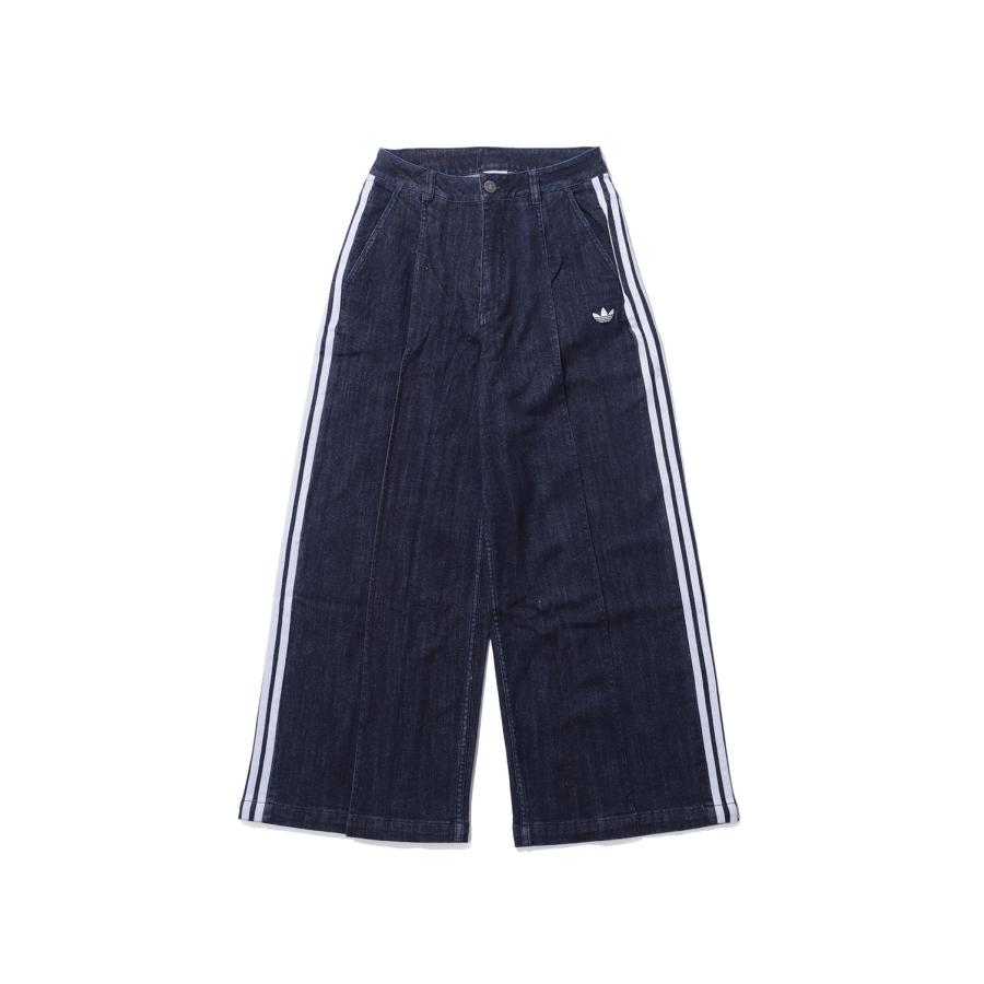 DENIM PLEATS WIDE LEG PANTS - INDIGO WASH (LE8302) adidas Originals -Women-(アディダスオリジナルス) | 