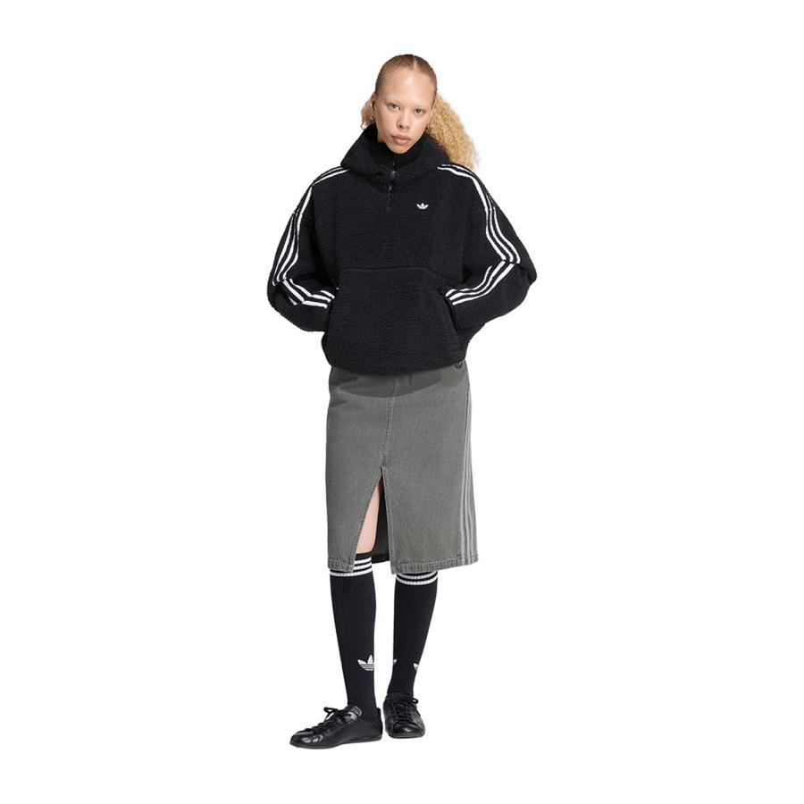 ADILUNA SEASON 2 X JENNIE POLAR FLEECE 1/4 ZIP HOODIE JACKET - BLACK (LD8926) adidas Originals -Women-(アディダスオリジナルス) |  | 03