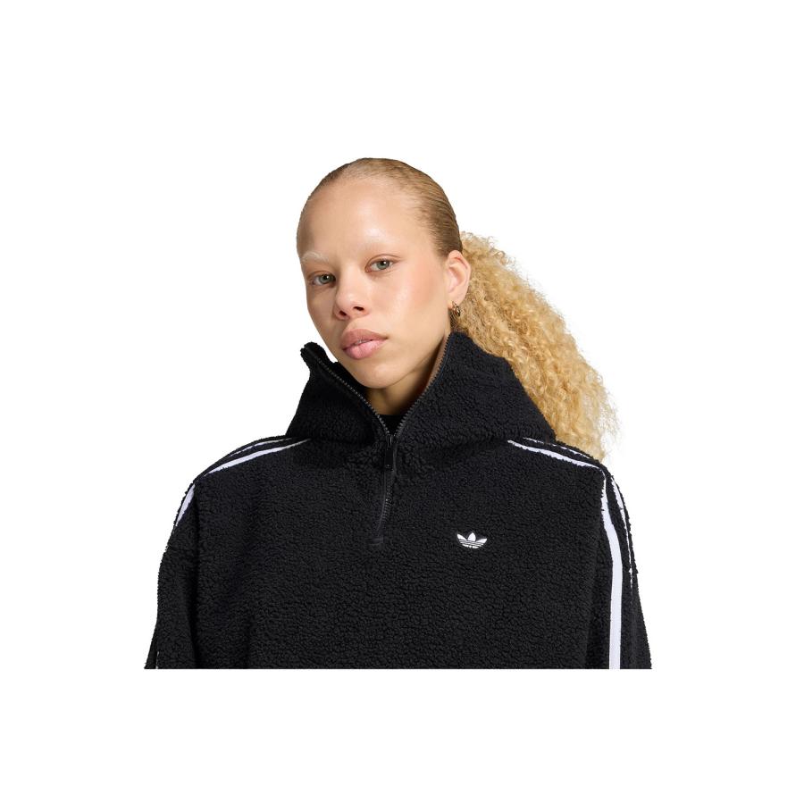 ADILUNA SEASON 2 X JENNIE POLAR FLEECE 1/4 ZIP HOODIE JACKET - BLACK (LD8926) adidas Originals -Women-(アディダスオリジナルス) |  | 04