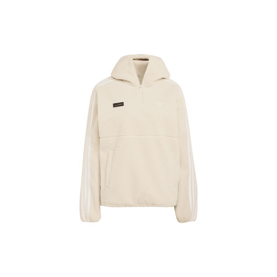 ADILUNA SEASON 2 X JENNIE POLAR FLEECE 1/4 ZIP HOODIE JACKET - CLEAR BROWN (LD4967) adidas Originals -Women-(アディダスオリジナルス) | 