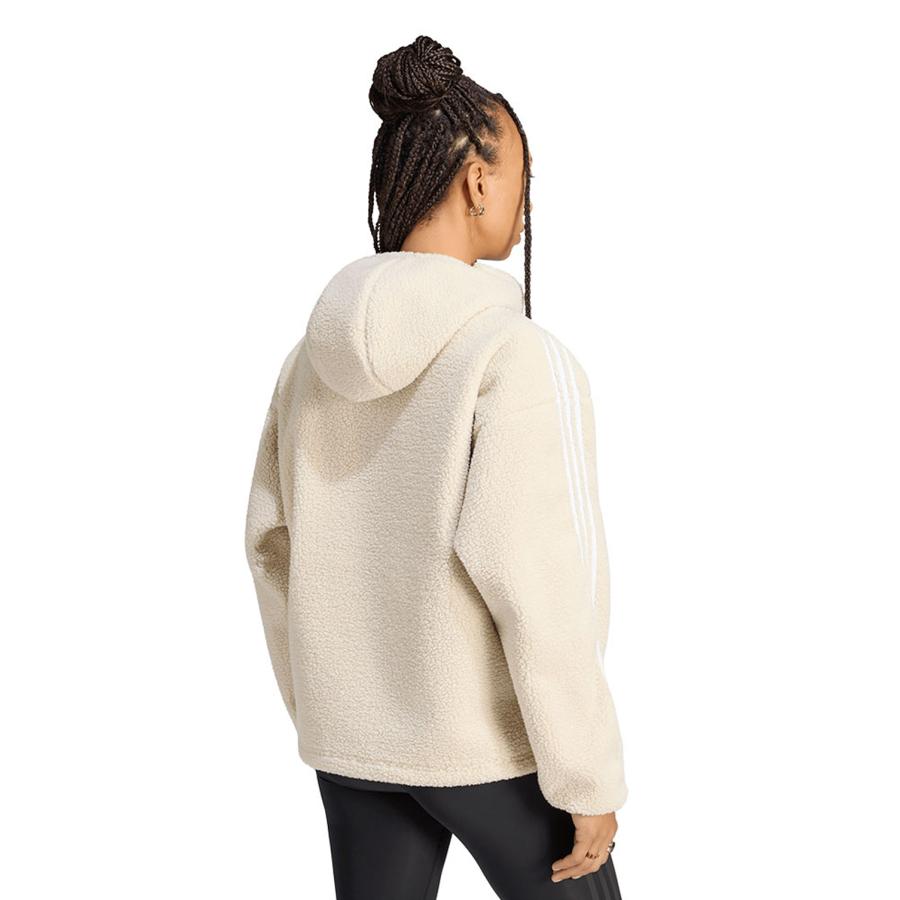 ADILUNA SEASON 2 X JENNIE POLAR FLEECE 1/4 ZIP HOODIE JACKET - CLEAR BROWN (LD4967) adidas Originals -Women-(アディダスオリジナルス) |  | 02