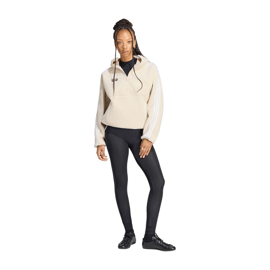 ADILUNA SEASON 2 X JENNIE POLAR FLEECE 1/4 ZIP HOODIE JACKET - CLEAR BROWN (LD4967) adidas Originals -Women-(アディダスオリジナルス) |  | 03