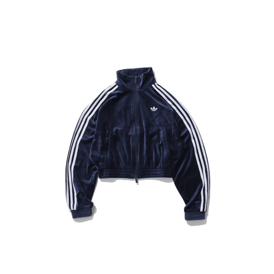 PLEATED VELOUR TRACK TOP - COLLEGIATE NAVY (LG4298) adidas Originals -Women-(アディダスオリジナルス) | 