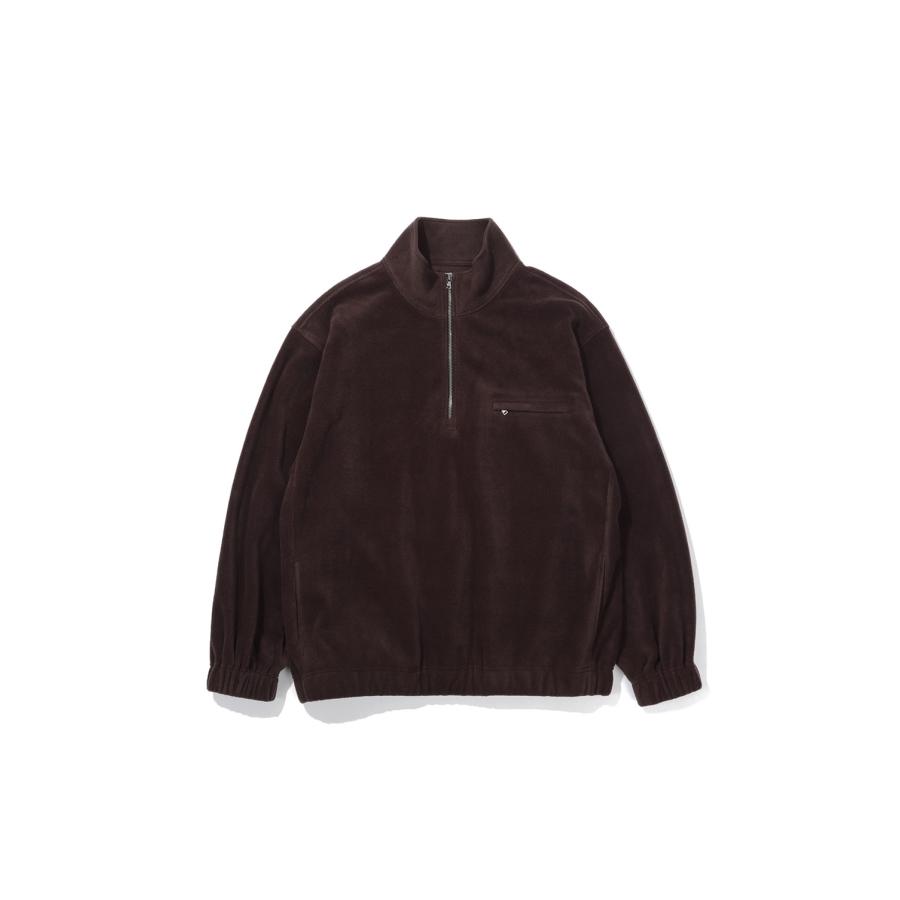 Tourist Fine Fleece Half Zip-up - KHAKI BROWN (AOFWTS003) ANOTHER OFFICE(アナザー・オフィス) | 