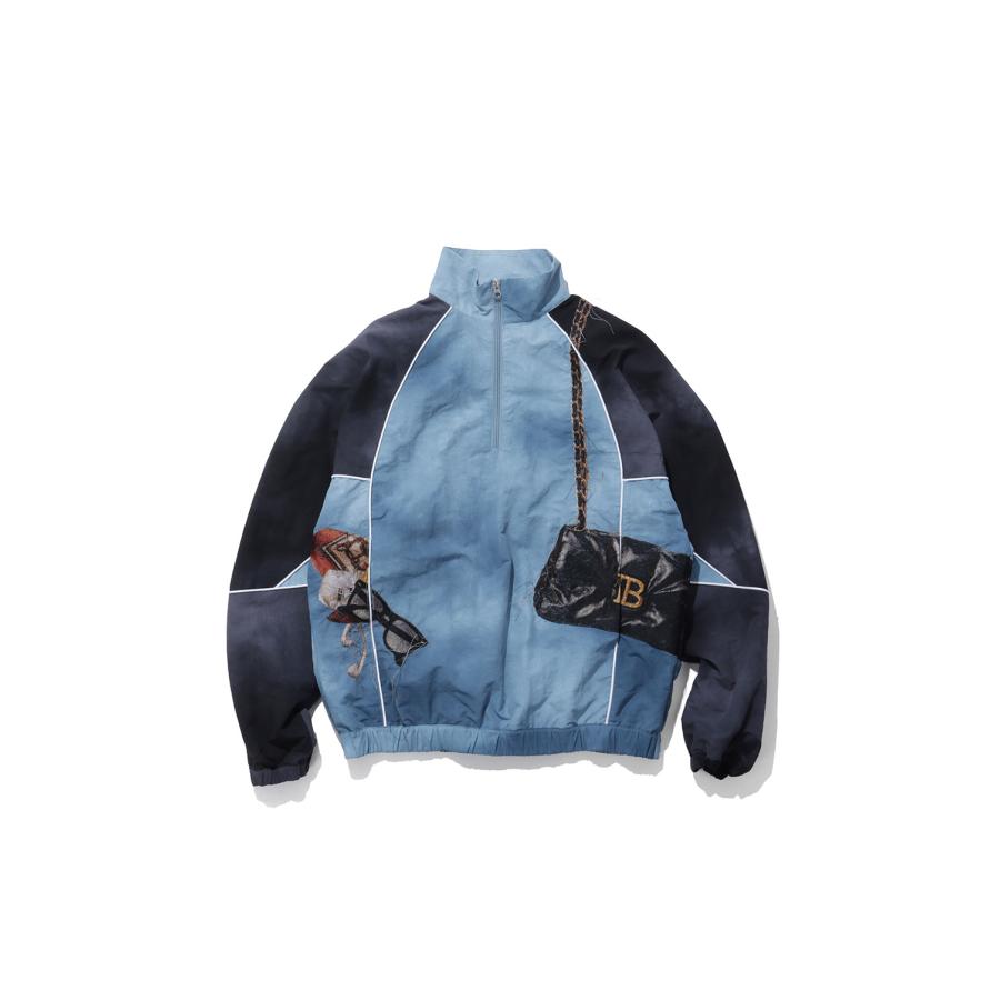 TROMPE L’OEIL EMBROIDERY ANORAK - NAVY (26AW37BL269) doublet(ダブレット) | 