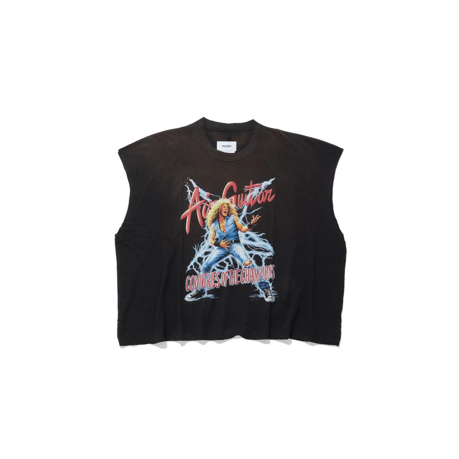 AIR BAND SLEEVELESS T-SHIRT - BLACK (26AW46CS462) doublet(ダブレット) | 
