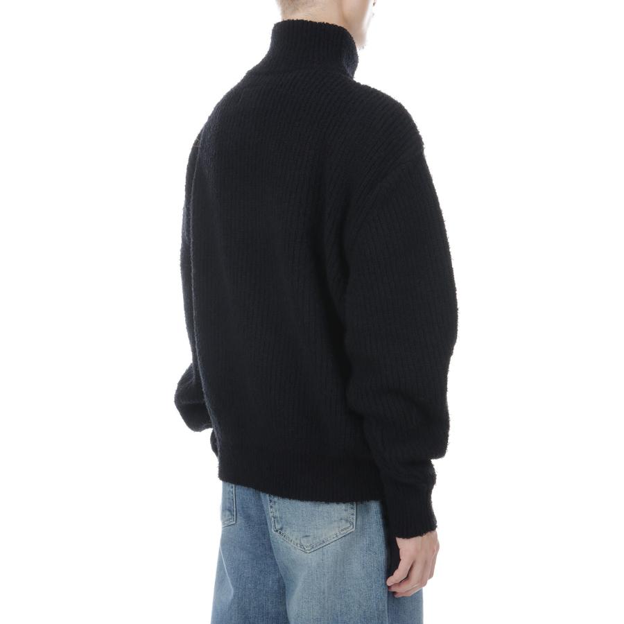 TROMPE L’OEIL EMBROIDERY HALF ZIP KNIT - BLACK (26AW56KN229) doublet(ダブレット) |  | 04